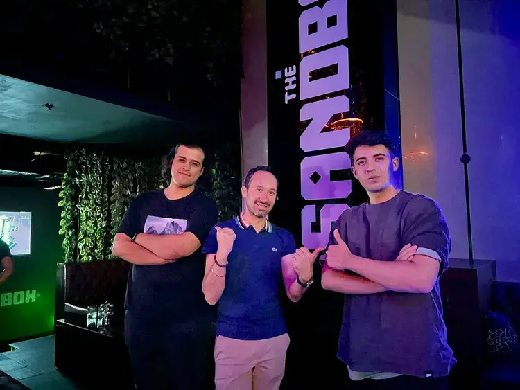 Sebastien Borget (The Sandbox Game Founder) ve GRAINZ Studio kurucuları Burak Gökmen Çelik ve Burak Yüzgüç