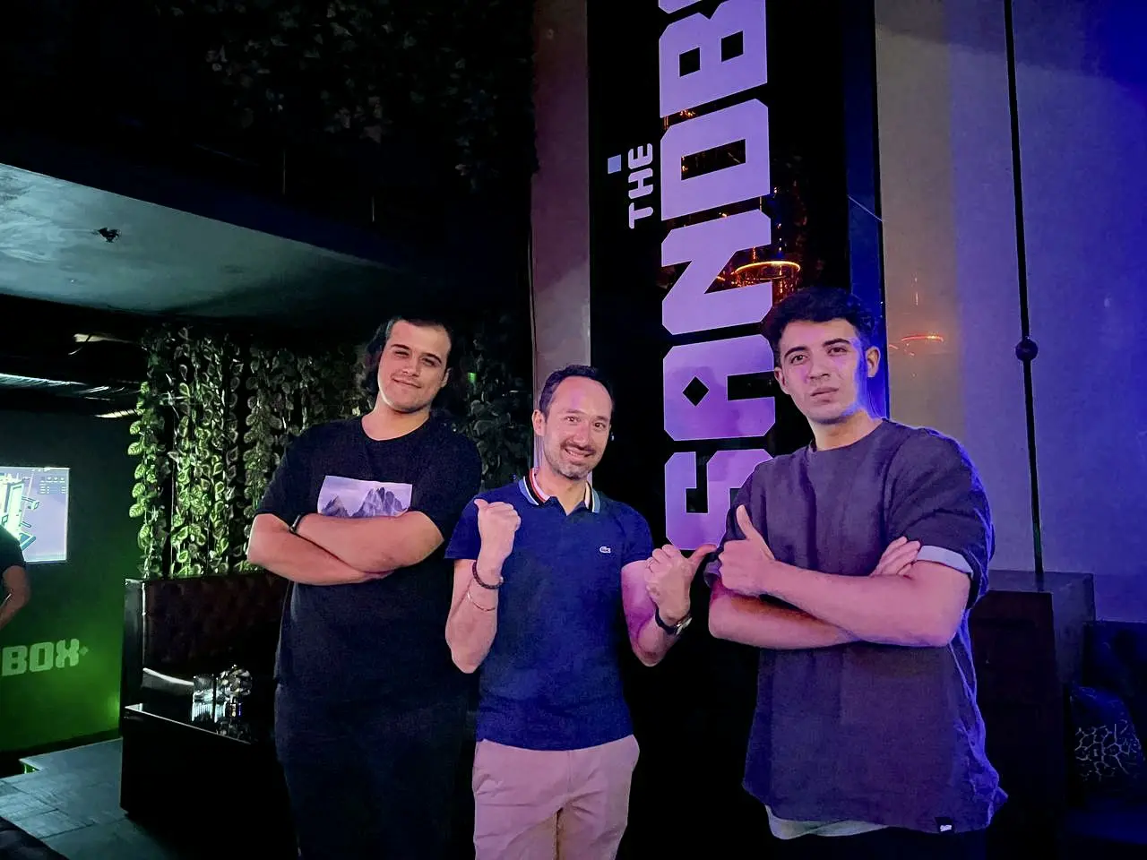 GRAINZ-co-founders-kurucuları-Burak-Gökmen-Çelik-The-sandbox-Game-CEO-founder-sebastien-borget-GRAINZ-kurucu-ortagı-burak-yuzguc